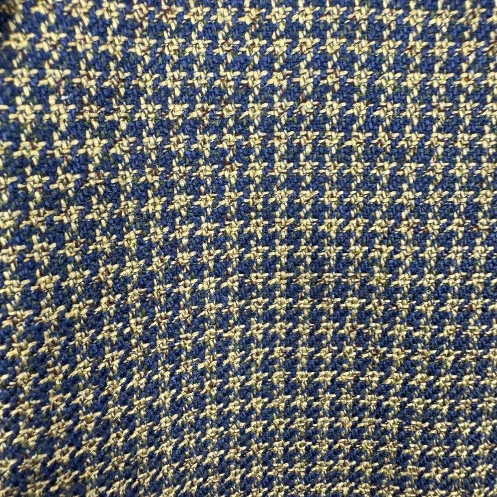 Vtg ENRO Silk Wool Blazer 41R Houndstooth Union Made USA Sport Coat‎ Jacket Ivy